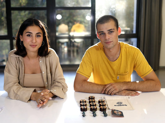 Eva Vela i Gabriel Alcaide, Byodo Game System creators.